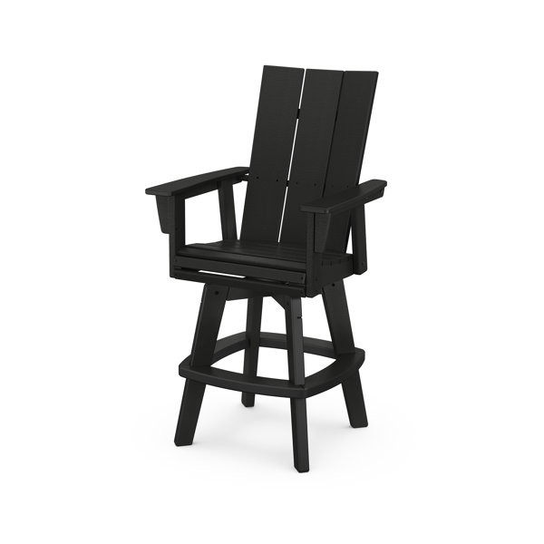 POLYWOOD® Swivel 29.25" Patio Bar Stool Wayfair